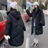 Winter New Fashion Loose Fashion Detachable Hat Cotton-padded Jacket Women's Long Thick Bread Coat.