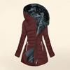Winter Fur Collar Zipper Long Sleeved Slim Fit Warm Hooded Jacket, Cotton Coat for Women