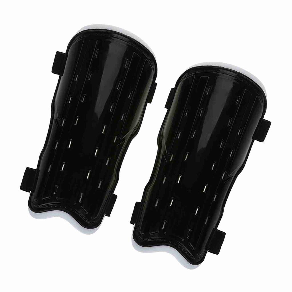 1Pair Soccer Football Breathable Leg Shin Protective Guards Pad Board for Adults (Black)