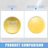 A ABSOPRO Engine Start Stop Ignition Button Overlay Cover Decal Interior Trim Sticker Fits