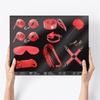 10 Piece Bondage Set Red