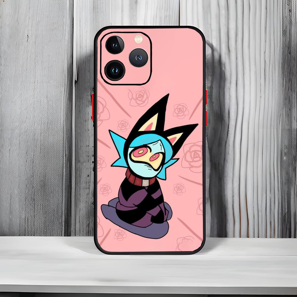 Fantasy Anime P-Psychocuties Mimi Phone Case Black Matte Thin Phone Case For iPhone17 16 15 14 13 ProMax
