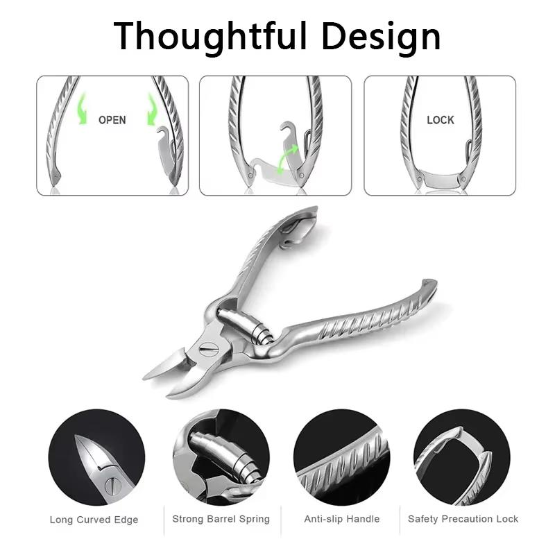 Professional Manicure Fingernail Toenail Cuticle Nipper Dead Skin Remover Trimming Nail Clipper Feet Scissor Plier Pedicure Tool