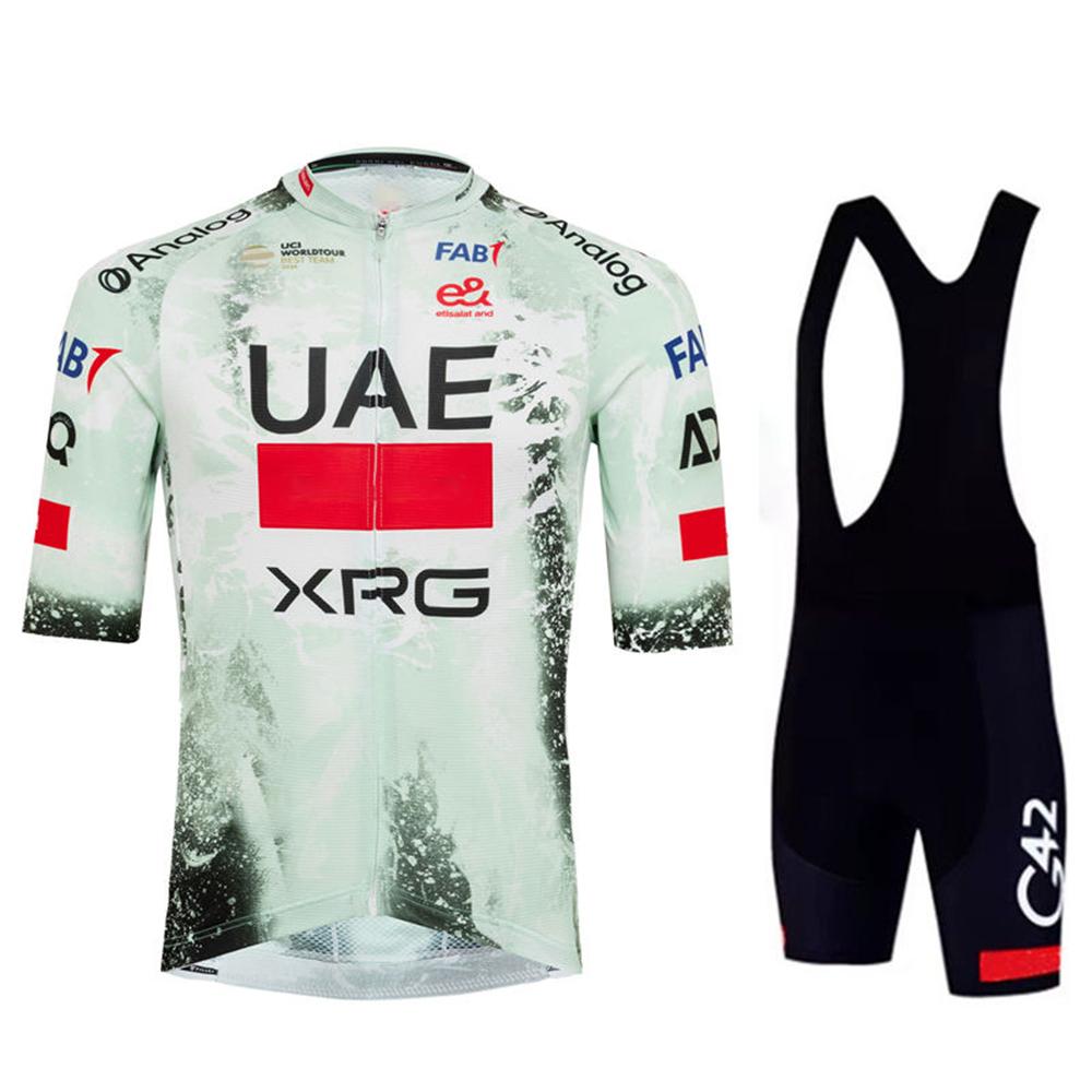 Uae New Pro Team Summer Breathable Bicycle Men's MTB Bike Clothing Maillot Ropa Ciclismo Uniform Suit 2026 summer breathable cycling suit set