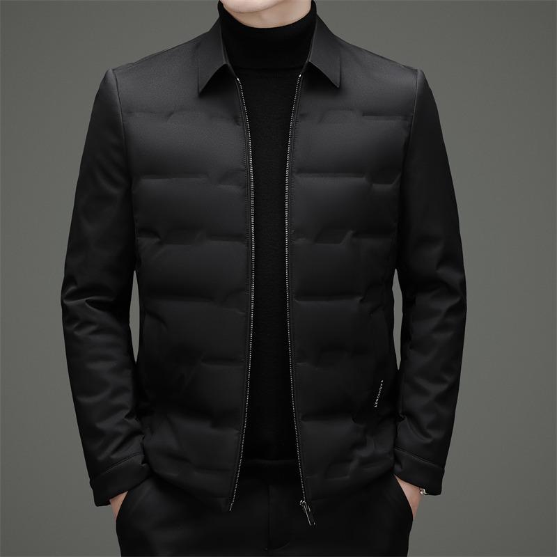 Men's Business Casual Lapel Down Jacket - Autumn/Winter 2025