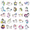 51-Pack Unicorn & Horse Rainbow Cartoon Graffiti Stickers - Waterproof for Laptops, Suitcases, and Cars.