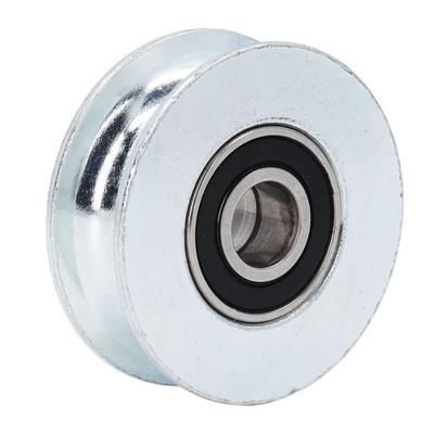 U Groove Bearing Pulley Alloy Steel Guide Wheel for Sliding Gate Hanging Projects 64mm Outer Diameter 15mm Center Hole