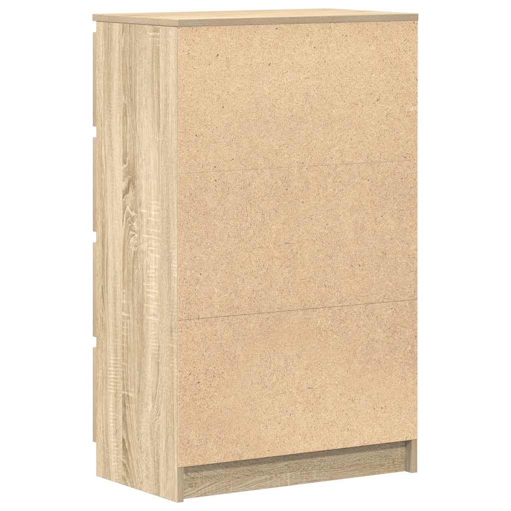 Sideboard in Sonoma Oak Finish 60 x 35 x 98.5 cm Particleboard