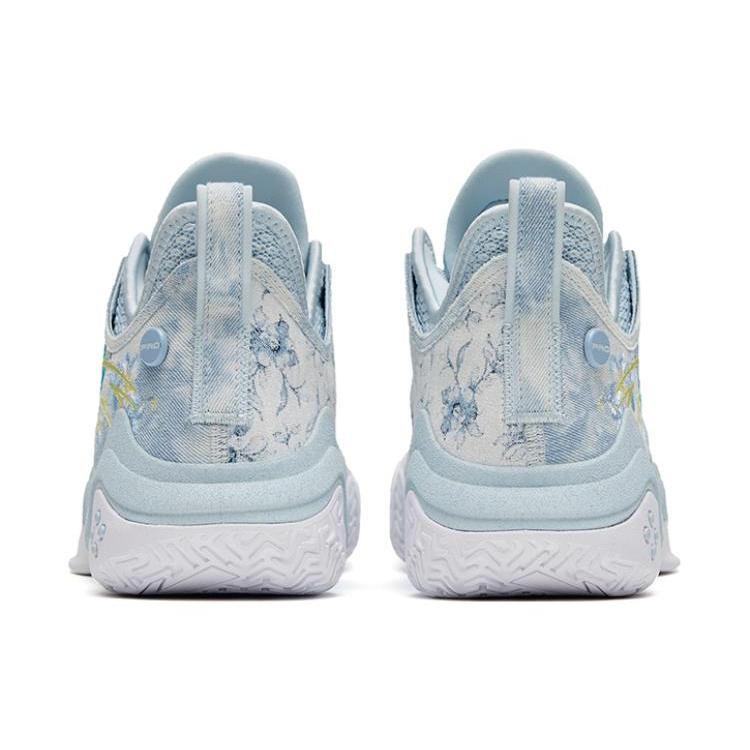New Anta Berserk 4 Pro 520 Cushioning Anti Slip And Wear Resistant Mid Top Basketball Shoes Blue 112321111-2