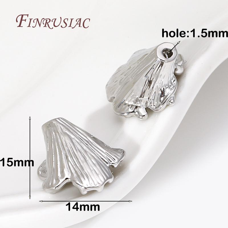 Morning Glory Shape Beads Caps 18K Gold Plated Flower Cap High Quality DIY Jewelry Making Necklace Earring Accessories For Women