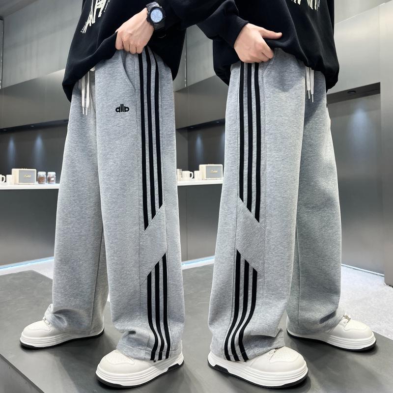 2025 Spring & Autumn Boys' Straight Leg Sweatpants - Trendy Children's Sportswear for Kids