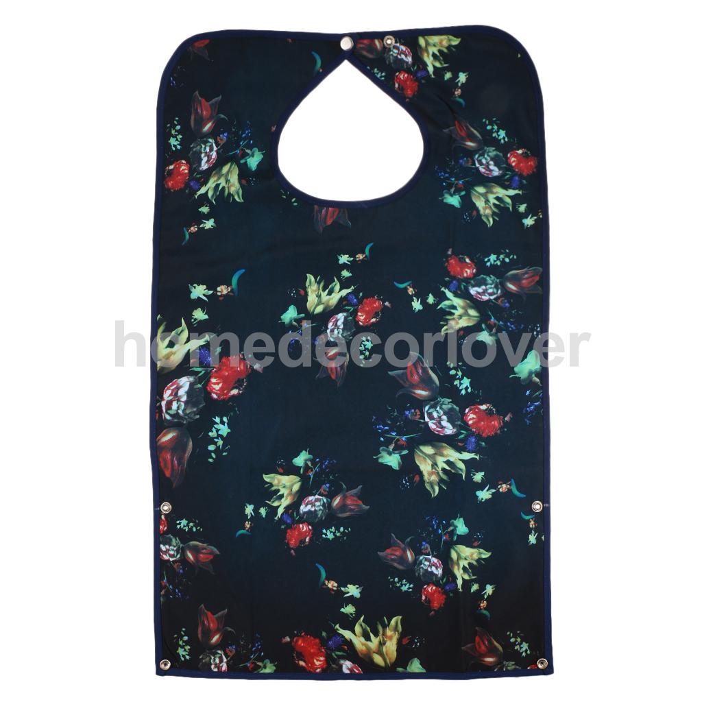 Waterproof Detachable Bib Adult Mealtime Cloth Protector Disability Aid Apron - 5 Colors Available