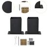Post Base Bracket Kit Solid Steel for Wood or Concrete Floors Versatile 2Pcs