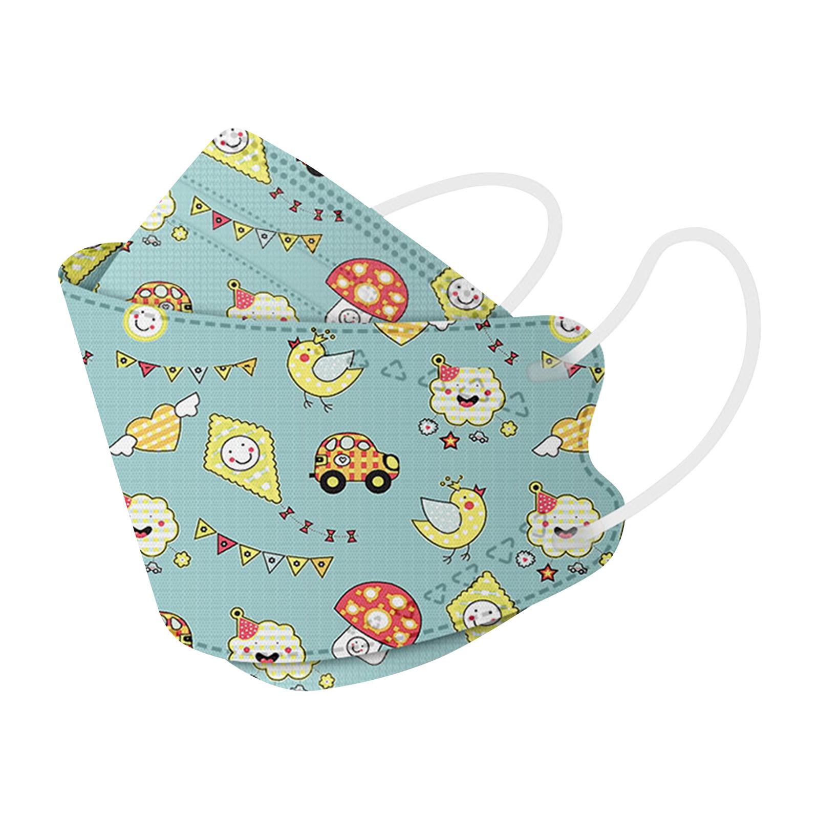 

Детская одноразовая маска из спанлейса с принтом, 10 шт. G разноцветный