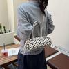 Vintage Polka Dot Women's Handbags 2026 Chic Korean Editi Belt Buckle Design Messenger Bag Elegant Female Shoulder Bags