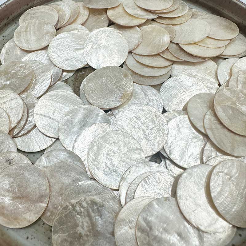 10 Stück runde Perlmutt-Mosaikfliesen Natürliche Muschel-Mosaikstücke für Heimdekoration Bastelmaterialien Hobbys 917