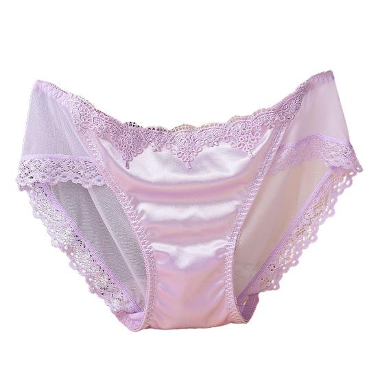 Dámské kalhotky Trendy Sexy Perspektiva Tenké Pohodlné Uvnitř Nošení Nylonová Krajka Šití Dámské Kalhotky Doplňky na spaní