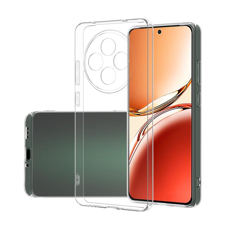 For Reno12 F Case Simple Slim Soft TPU Clear Transparent Phone Case On For OPPO Reno12F G Cover