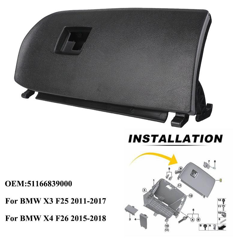 51166839000 Glove Box Lid Open Cover Door Lid Dash Glove Box For BMW X3 F25 2011-2017 For BMW X4 F26 2015-2018 51-16-6-839-000