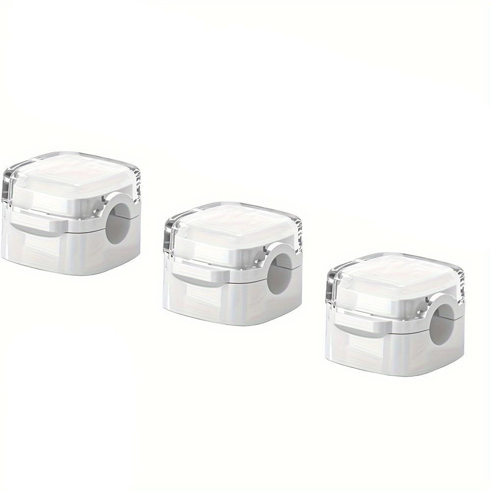 

3 шт. Магнитные зажимы для управления кабелями, разноцветные органайзеры для кабеля передачи данных, настольные и настенные крючки для телефона, данных и зарядного устройства белый