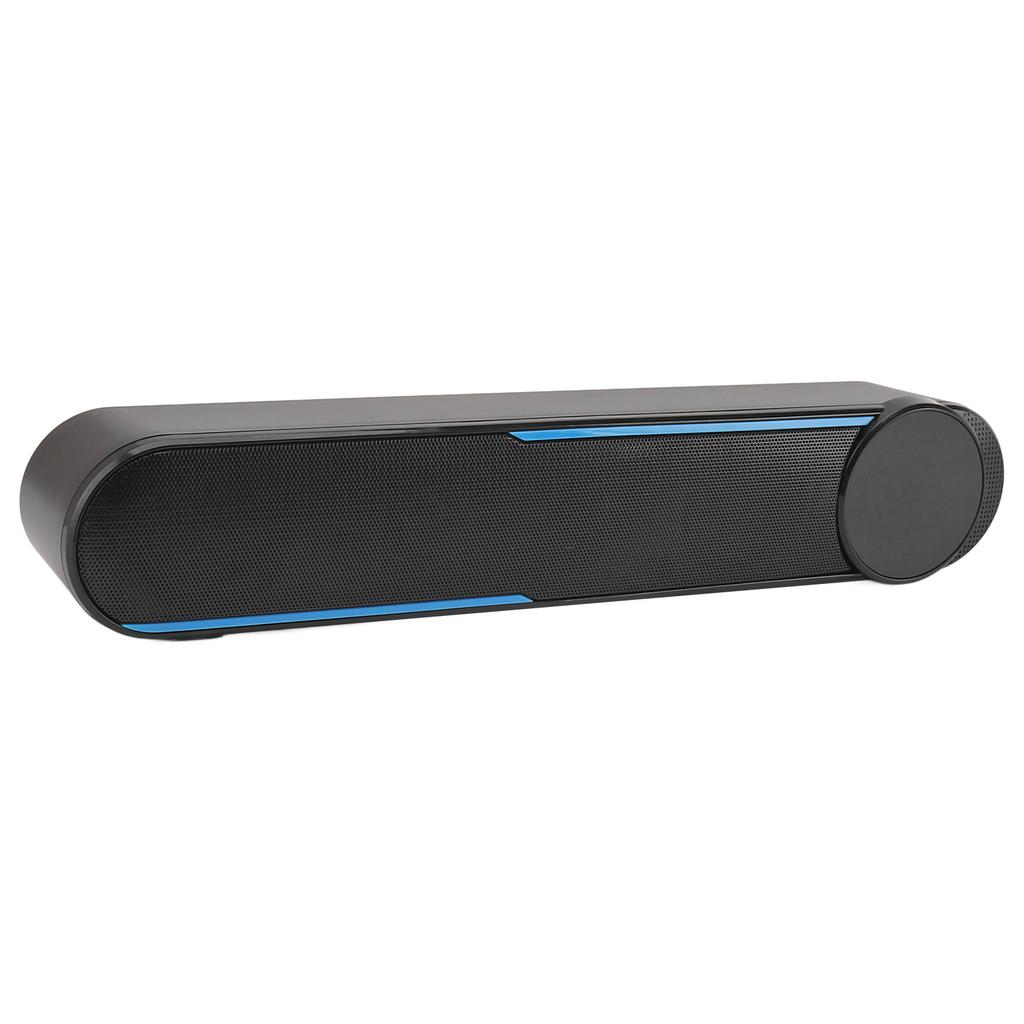 Kabelgebundener Soundbar-Lautsprecher Touch-Steuerung HiFi Surround-Sound Magnetische Abschirmung USB 2.0 Kabelgebundene Desktop-Soundbar mit LED-Leuchten