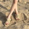 Fashion 2025 NEW Summer Women Comfortable and Elegant Sandals Low Heels Basic Sandals Women Slippers Beach Sandals Women