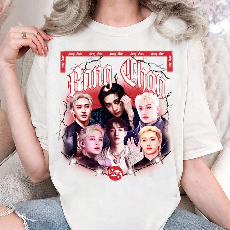 

2026 Stray Kids Бан Чан Летняя Мода Модная Футболка Мужчины Женщины Винтажный Топ Хип-Хоп Уличная Одежда Оверсайз Футболка С Коротким Рукавом Повседневная Одежда 4XL