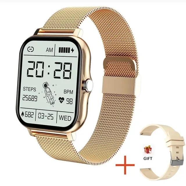 Men Smart Watch For Women Full Touch Screen Bluetooth Call Waterproof Watch GPS Sport Fitness Tracker Smartwatch Lady For Android iOS