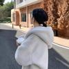 Winter imitation fur coat women's long hooded coat new fur ball decorative mink hair warm clothes