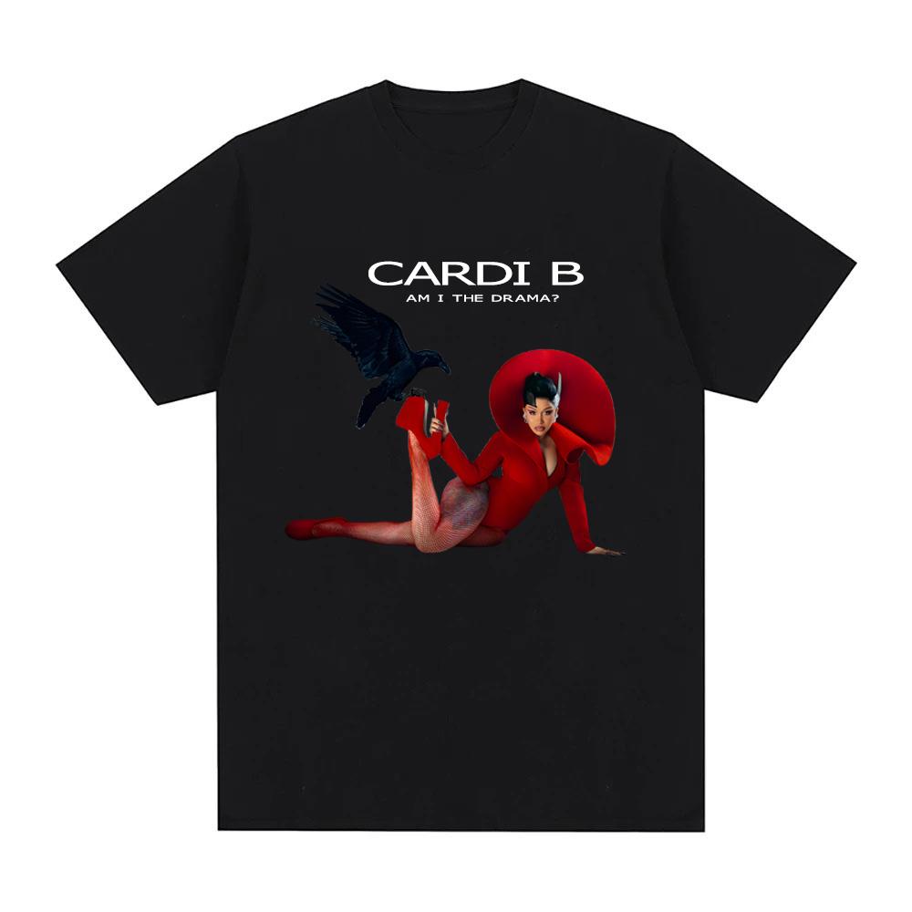 

Cardi B-Am I the Drama T-Shirt Funko Pop Harajuku GothicTee-shirt Short Sleeve Women/men Casual 100%cottonTshirt Round Neck Tees 4XL