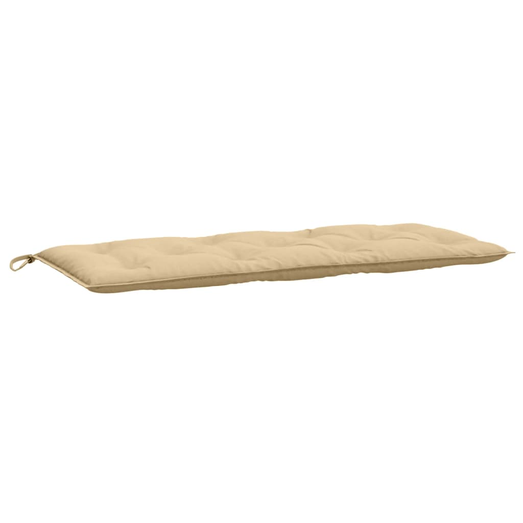 Garden Bench Cushions 2 Pcs Beige Melange 120 X 50 X 7 Cm Fabric