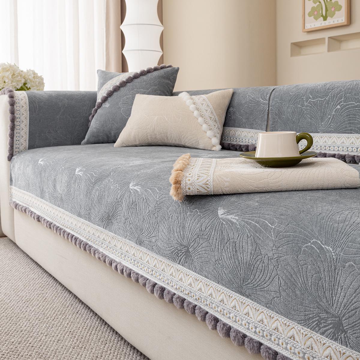 

Универсальный нескользящий чехол на подушку для дивана из шенилла - Французская роскошь 70*70cm (Arm/Backrest)