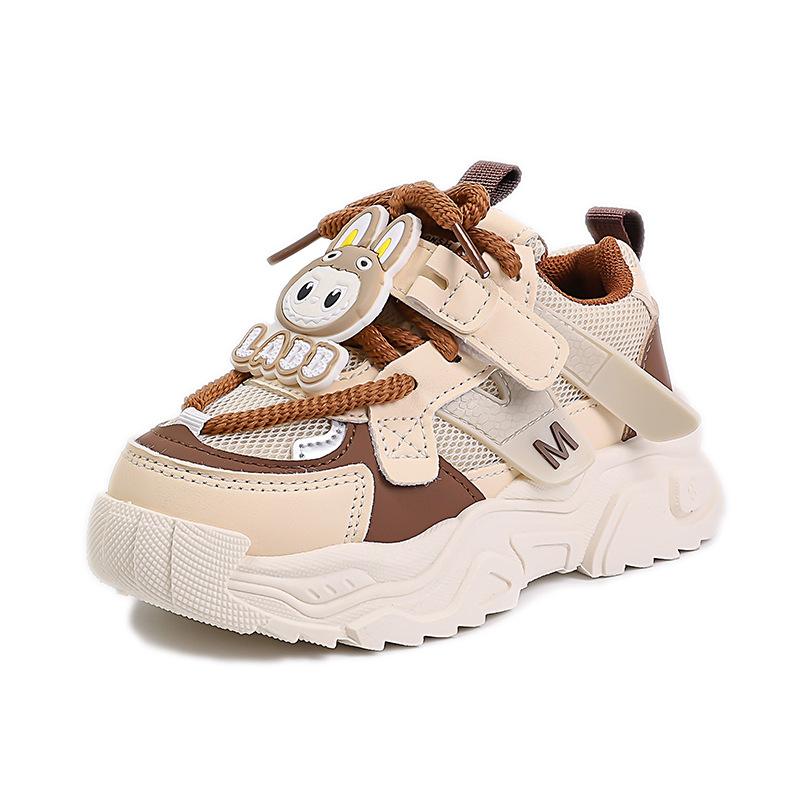 

Labub girls sneakers 2025 spring and autumn new rotating button children s dad shoes breathable mesh running shoes 26 (inner length about 16.5 cm) хаки