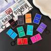 Acrylic Ping Pong Table Keychain Double Sided Mini 3D Sports Keyring Bag Pendant Car Key Chains Souvenir Gift