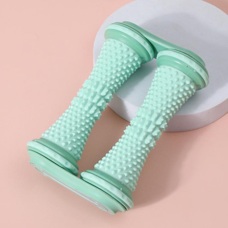 Double Wheel Foot Massager: Alleviate Plantar Fasciitis, Relax Meridians, Enhance Flat Feet, and Relieve Tension with Rolling Peanut Ball.