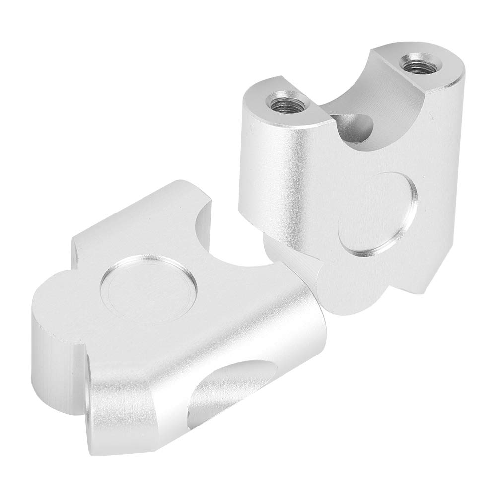 Set Back Spacer, Handlebar Riser, Qiilu Motorcycle Modification Universal 22mm Handlebar Height Rear Post (Plated) Other Changes