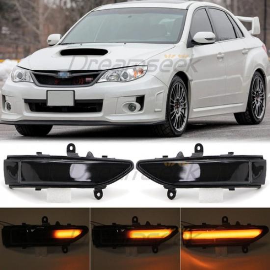 LED Rearview Side Mirror Light for Subaru Forester Impreza WRX STI W/ Turn Lamp