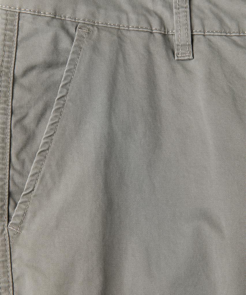 PANICALE Khaki Grey Washed Cotton Chino Pants