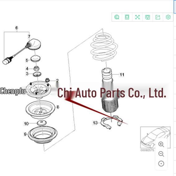BMW 7 Series E65/E66 Front Shock Upper Mount Bearing