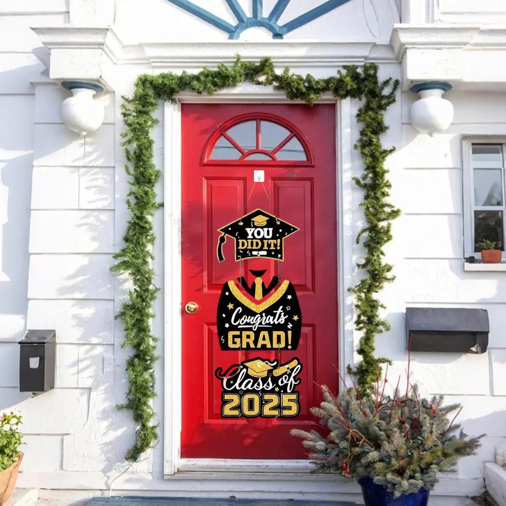 Absolventská sezóna Venkovní tématická párty Závěsná dřevěná dekorace na dveře