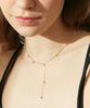 Tatiana [Silver 925] Brilliant Pastel Mix Y-Line Necklace Nz1150