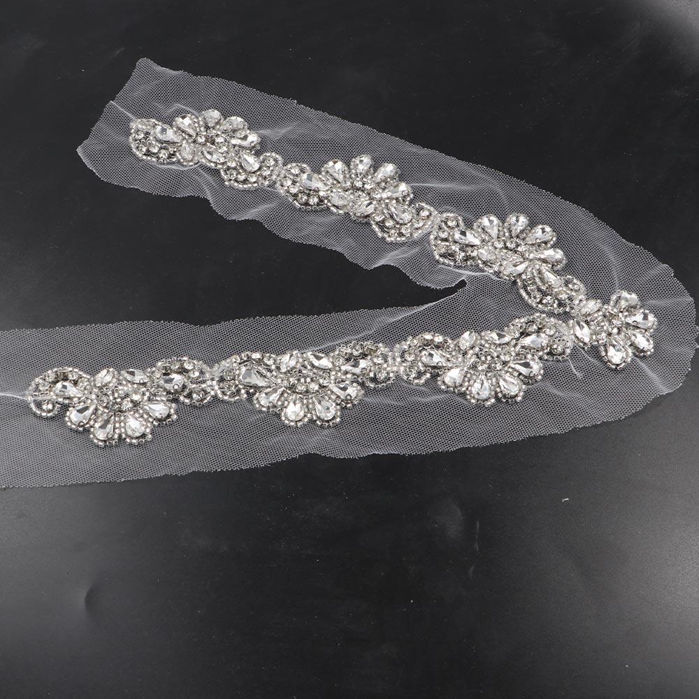 Rhinestone Lace Neckline V-neck Crystal Neckline Fake Collar Lace Collar  Women Clothes