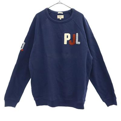 Wappen Long Sleeve Trainer M Navy Sweat Men's Used