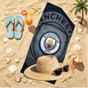 Football team City FC Print Beach Towel, Versatile Lightweight Absorbent Beach Towel for Pool Surf Yoga Bathroom, Perfect Birthday Holiday Gift