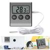 Digital Thermometer LCD Alarm Max/Min Records For Refrigerator  Fridge