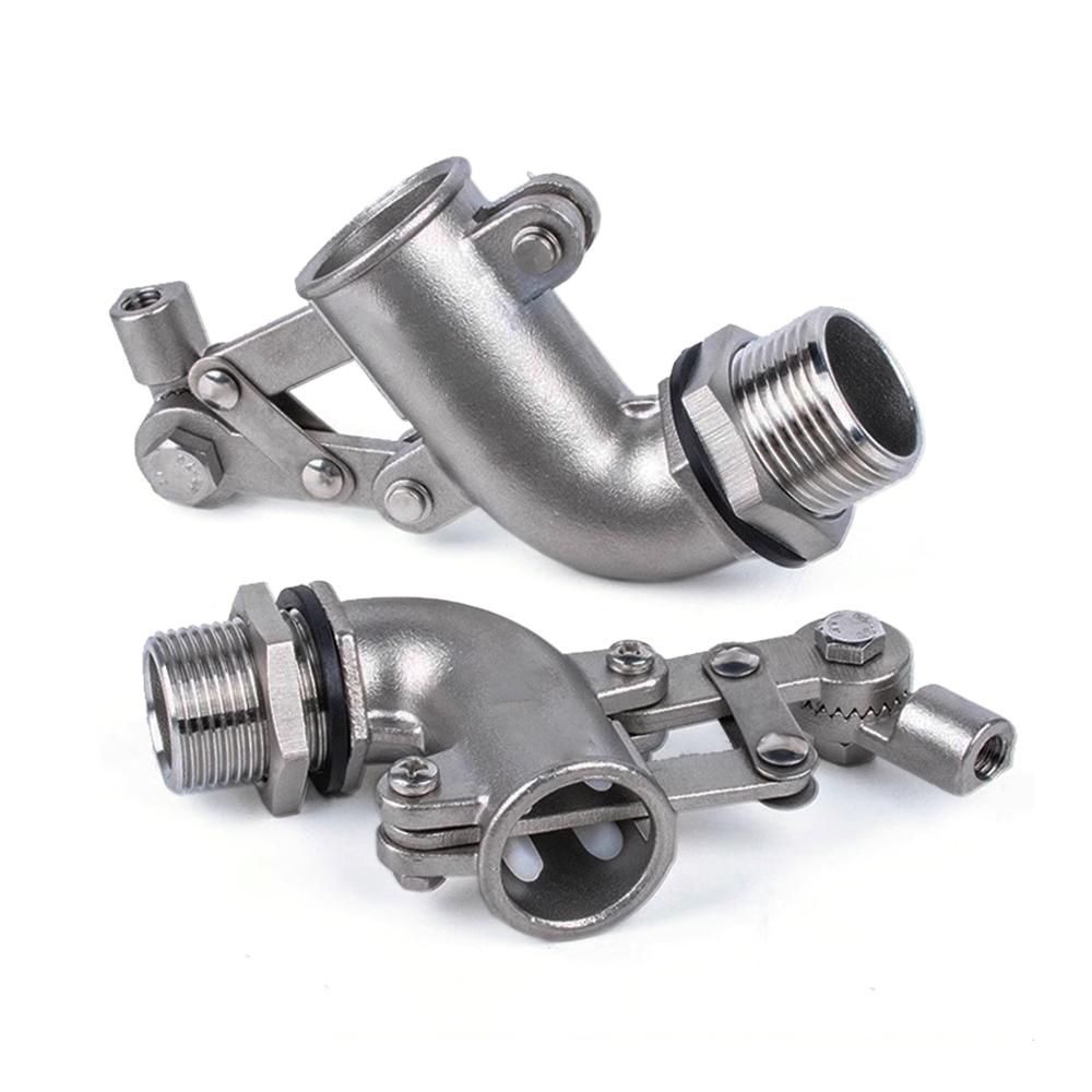 Adjustable 304 Stainless Steel Float Valve 1/2"-1" DN15-DN32 for Industrial & Residential Water Tank Level Control