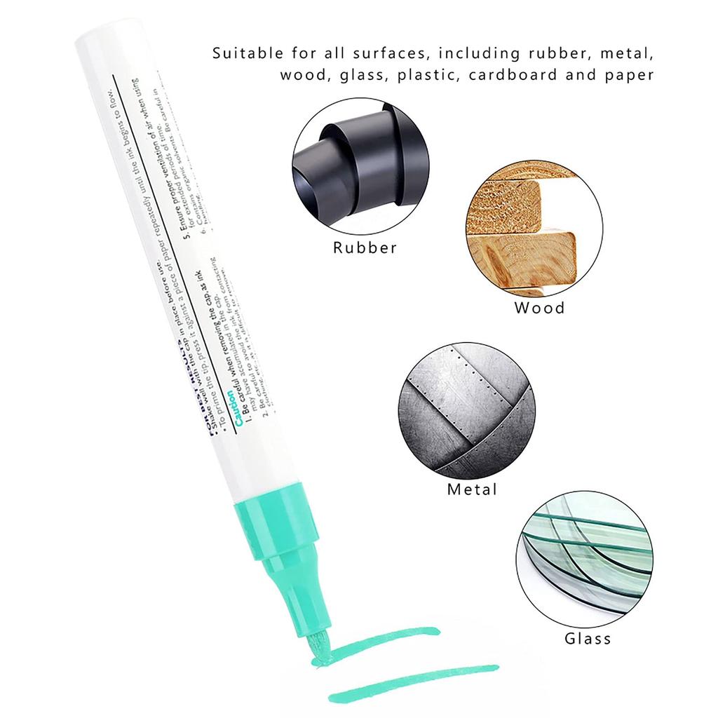 Autokratzer-Reparatur Wasserdicht Professioneller Autostift Reifenstift, Auto-Markierungsstift (Grün)