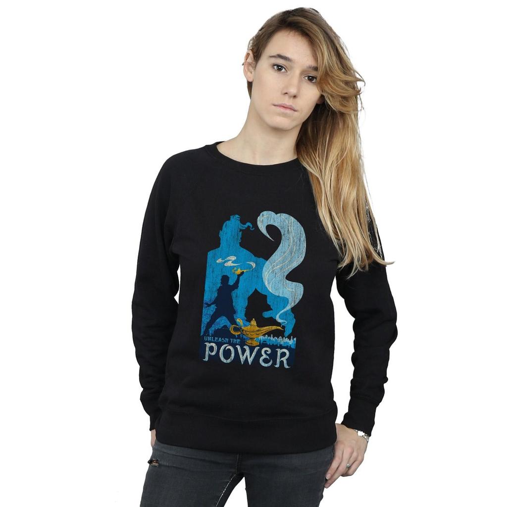 Disney Womens/Ladies Aladdin Movie Unleash The Power Sweatshirt