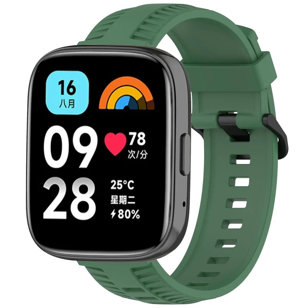 Silicone Strap for Xiaomi Redmi Watch 3 Active/Lite Band Sport Wristband for Redmi Watch 5 Active 22mm Band Bracelet Accessories