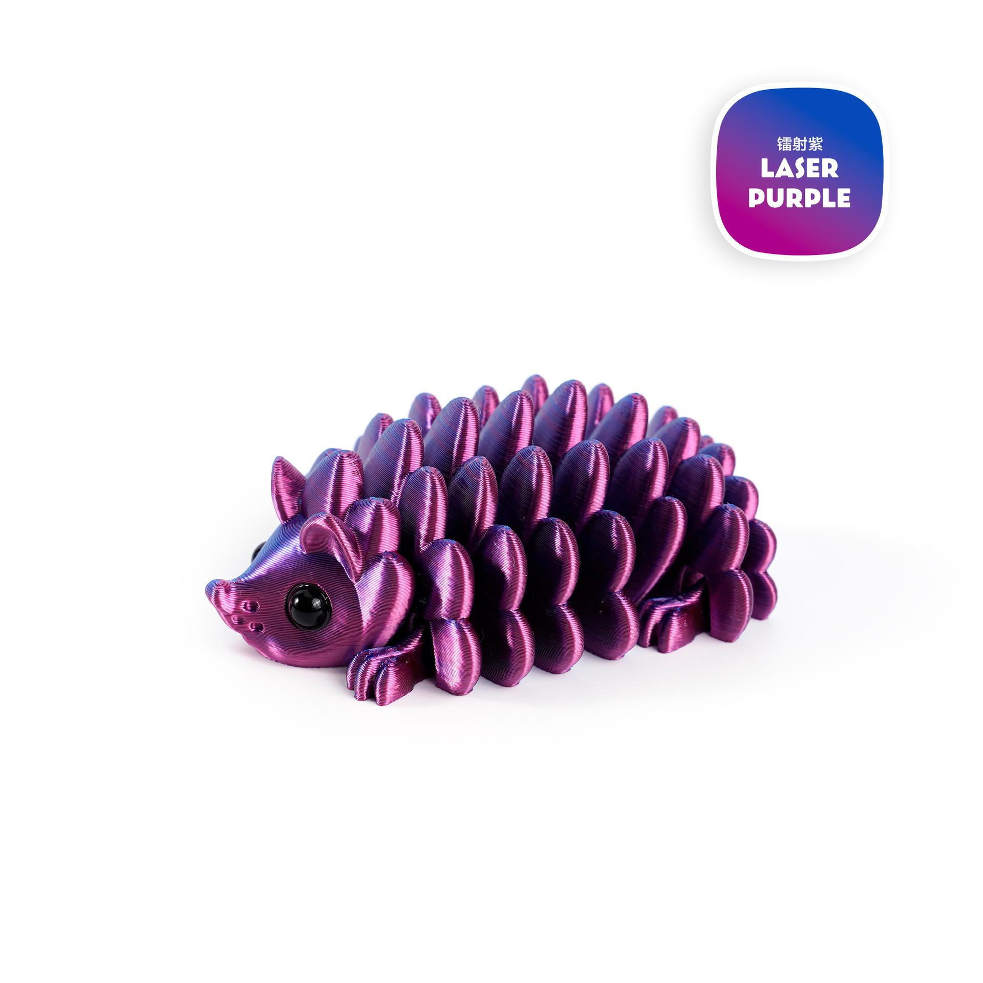 

3D Printed Hedgehog Figurine Joint Mobility Articulated Hedgehog Figurines Home Office Desk Crafts Ornament Birthdays Gift